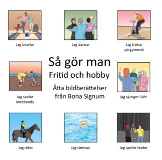 Så gör man, ask med dragspelsböcker med tema Fritid och hobby